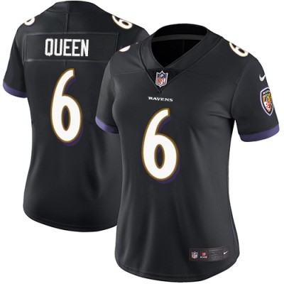 Nike Baltimore Ravens #6 Patrick Queen Black Alternate Women's Stitched NFL Vapor Untouchable Limited Jersey